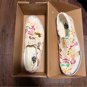 VANS Classic Slip On Get Outdoors White Canvas Shoes Mens Desert Checkerboard